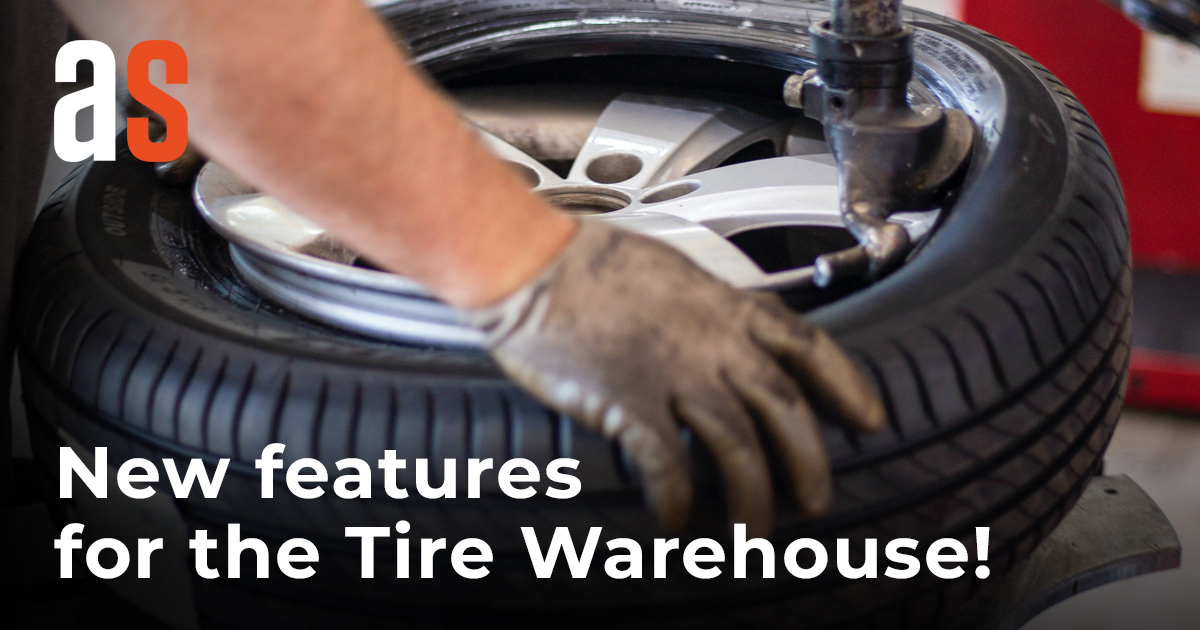 New features for our tire warehouse!