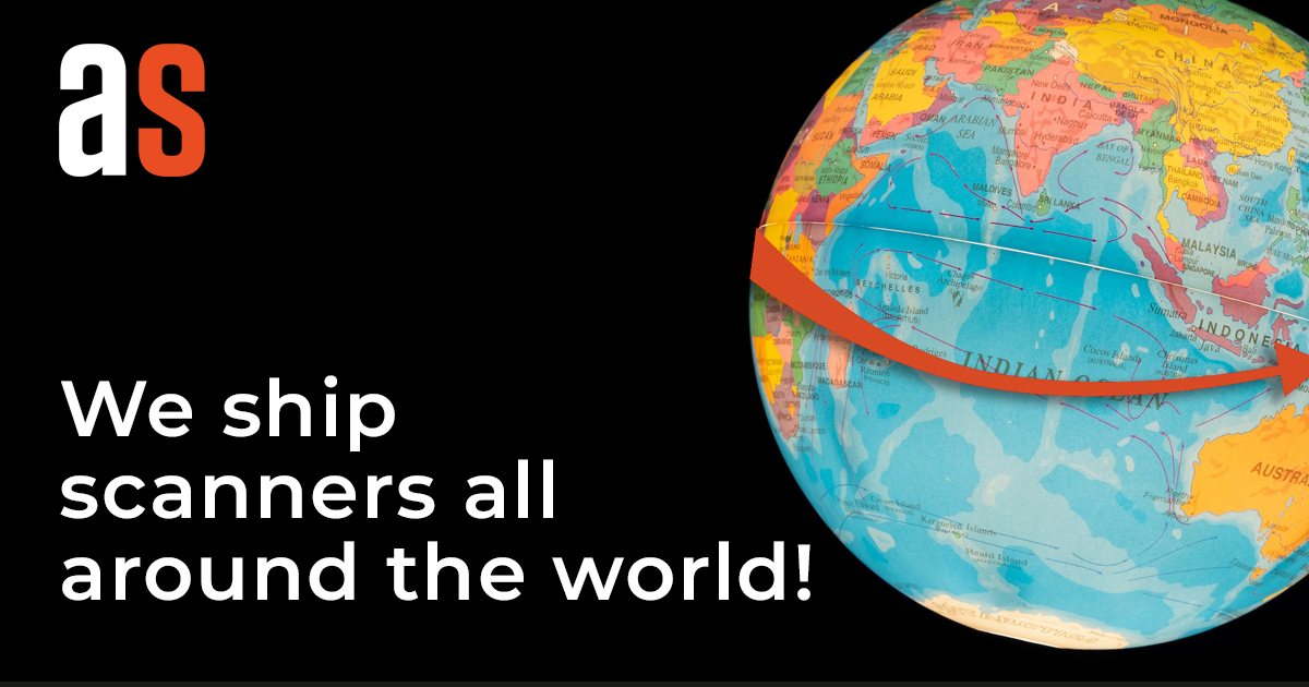 We ship scanners all around the world!